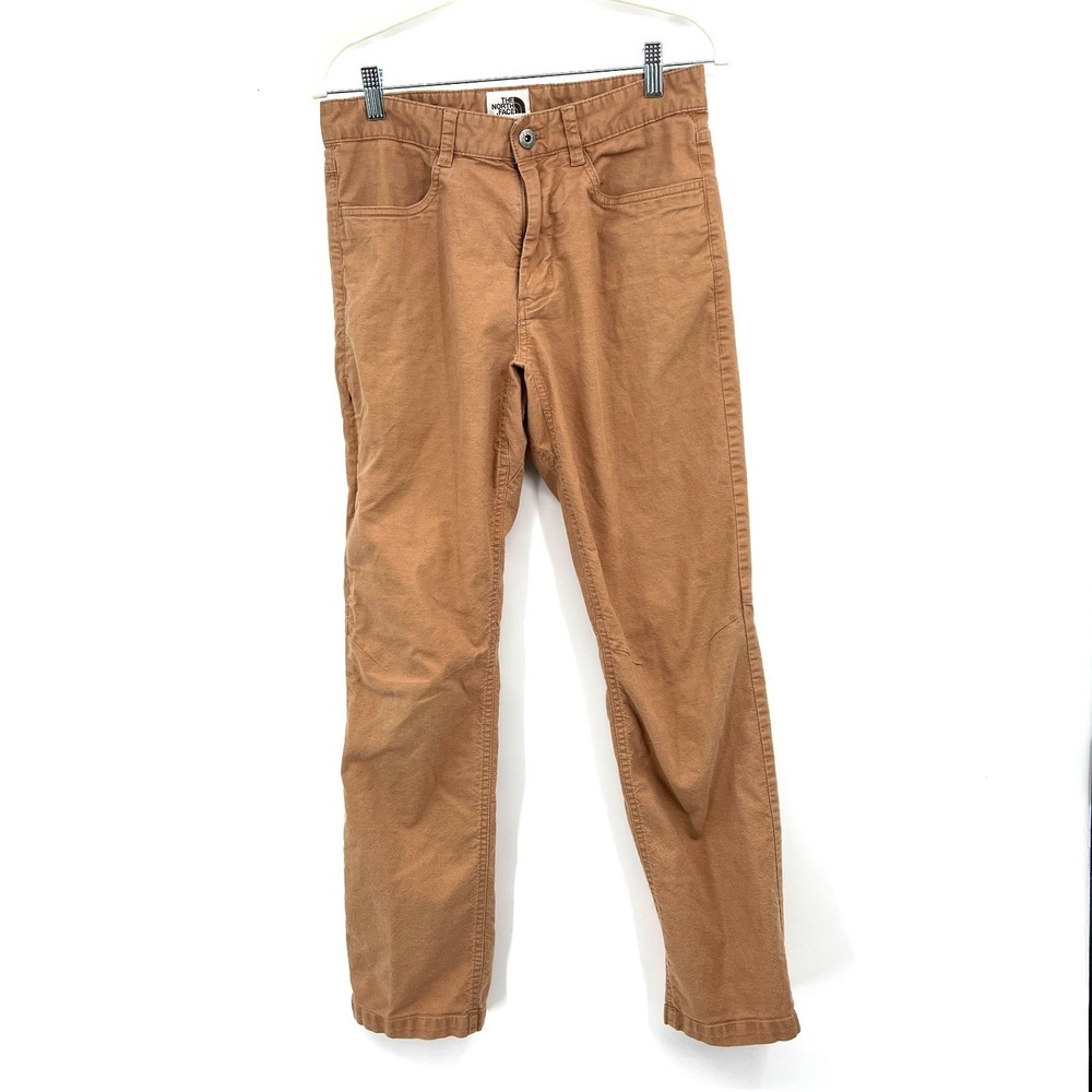 The North Face outdoor gorpcore tan brown trail pants 30 articulated knees